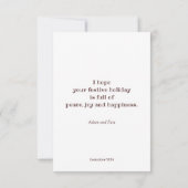 Weihnachten präsentiert Set mit Freude. Karte (Rückseite)