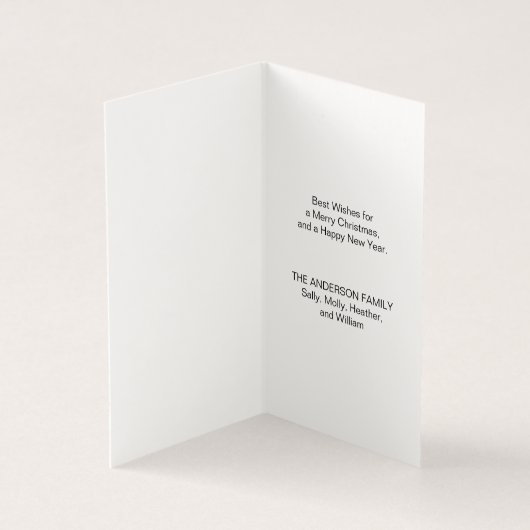 Weihnachten präsentiert Weihnachtskarte (Innenseite)