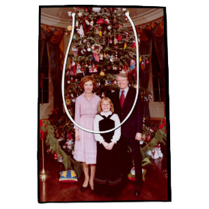 Weihnachten Präsident James Jimmy Carter Weißen Ha Mittlere Geschenktüte