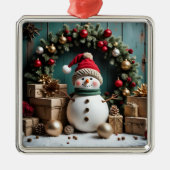 Weihnachten - Premium Platz zum Ziern Ornament Aus Metall (Vorne)