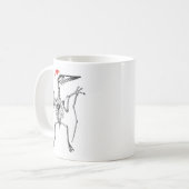 Weihnachten Pterodactyl Kaffeetasse (Vorderseite Links)