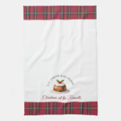 Weihnachten Pudding Personalisierter Name Weihnach Geschirrtuch (Vertikal)