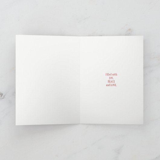 Weihnachten Pudding Sweet Christmas Roter Hintergr (Innenseite)