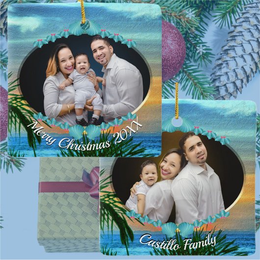 Weihnachten Puerto Sunset 1557 Keramikornament