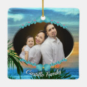 Weihnachten Puerto Sunset 1557 Keramikornament (Rückseite)