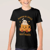 Weihnachten "Pumpkin Gewürz and Fright Nights" Tri-Blend Shirt (Vorderseite)