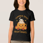 Weihnachten "Pumpkin Gewürz and Fright Nights" Tri-Blend Shirt (Vorderseite)