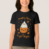 Weihnachten "Pumpkin Gewürz and Fright Nights" Tri-Blend Shirt (Vorderseite)
