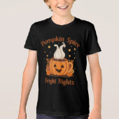 Weihnachten "Pumpkin Gewürz and Fright Nights" Tri-Blend Shirt (Vorderseite)