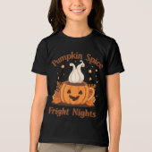 Weihnachten "Pumpkin Gewürz and Fright Nights" Tri-Blend Shirt (Vorderseite)