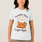 Weihnachten "Pumpkin Gewürz and Fright Nights" Tri-Blend Shirt (Vorderseite)