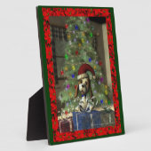 Weihnachten Puppy Plaque Fotoplatte (Seite)