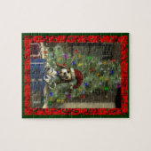 Weihnachten Puppy Puzzle (Horizontal)