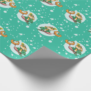 Weihnachten Purrmaids Geschenkpapier