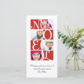 WEIHNACHTEN Puzzle in Red Christmas Grußkarte (Stehend Vorderseite)