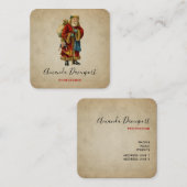 Weihnachten Quadratische Visitenkarte (Vorne/Hinten)