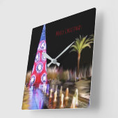 Weihnachten Quadratische Wanduhr (Winkel)
