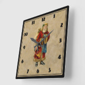 Weihnachten Quadratische Wanduhr (Winkel)