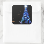 Weihnachten Quadratischer Aufkleber (Tasche)