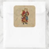 Weihnachten Quadratischer Aufkleber (Tasche)