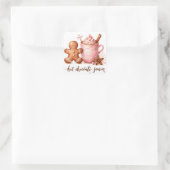 Weihnachten Quadratischer Aufkleber (Tasche)