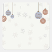 Weihnachten Quadratischer Aufkleber (Vorderseite)