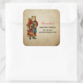 Weihnachten Quadratischer Aufkleber (Tasche)