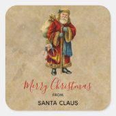 Weihnachten Quadratischer Aufkleber (Vorderseite)