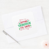 Weihnachten Quadratischer Aufkleber (Umschlag)