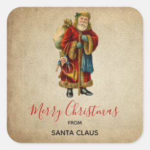 Weihnachten Quadratischer Aufkleber