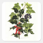 Weihnachten Quadratischer Aufkleber (Vorderseite)