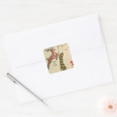 Weihnachten Quadratischer Aufkleber (Umschlag)