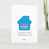 Weihnachten quadriert Karten (Rückseite)