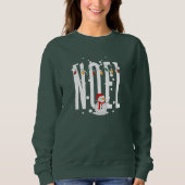 Weihnachten Quote Weihnachts Snowman White Typogra Sweatshirt (Vorderseite)