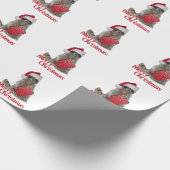 Weihnachten Raccoon Bandit - Frohe Weihnachten Geschenkpapier (Ecke)