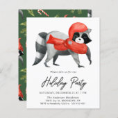 Weihnachten Raccoon Feiertag Flyer (Vorne/Hinten)