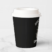 Weihnachten Raccoon Sorta Merry Sorta Feral Xmas Pappbecher (Rechts)