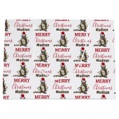 Weihnachten Raccoon Weihnachtsmannmütze Weihnachte Große Geschenktüte (Vorderseite)