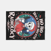 Weihnachten Radiologie Tech Skelett Röntgen Tech C Fleecedecke (Vorderseite (Horizontal))