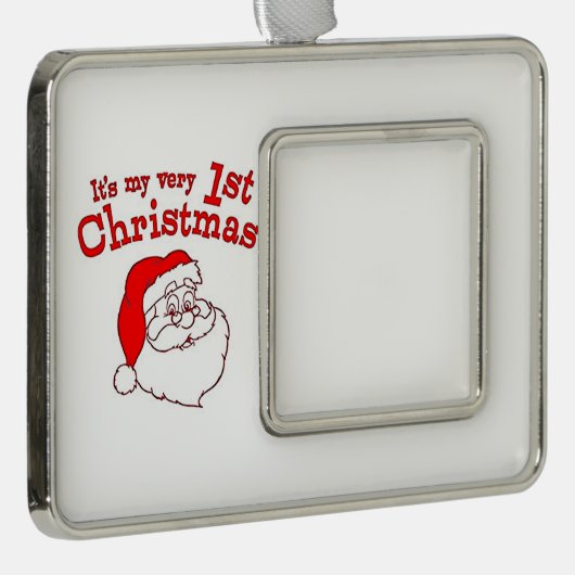 Weihnachten Rahmen-Ornament Silber (Rechts)