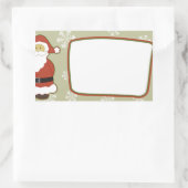 Weihnachten Rechteckiger Aufkleber (Tasche)