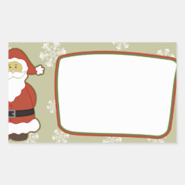 Weihnachten Rechteckiger Aufkleber