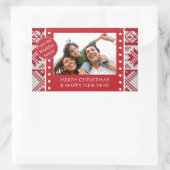 Weihnachten Rechteckiger Aufkleber (Tasche)