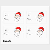 Weihnachten Rechteckiger Aufkleber (Blatt)