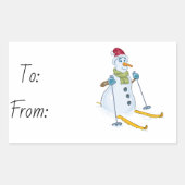 Weihnachten Rechteckiger Aufkleber (Vorderseite)