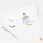 Weihnachten Rechteckiger Aufkleber (Umschlag)