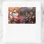 Weihnachten Rechteckiger Aufkleber (Tasche)