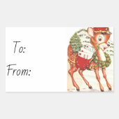 Weihnachten Rechteckiger Aufkleber (Vorderseite)