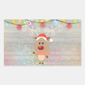 Weihnachten Rechteckiger Aufkleber (Vorderseite)
