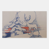 Weihnachten Rechteckiger Aufkleber (Vorderseite)